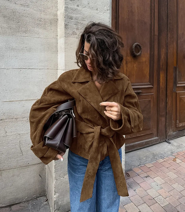 Damesjas met vetersluiting - Kiara