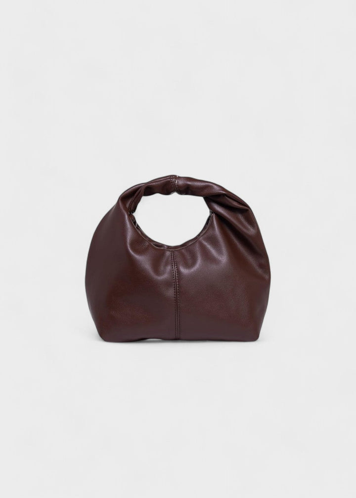 Dames hobo tas rond handvat synthetisch leer modern ontwerp - Mauve