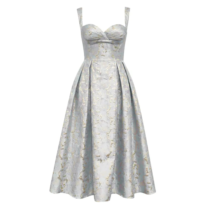 Hilary - Dames Jurk Bloem Mouwloos