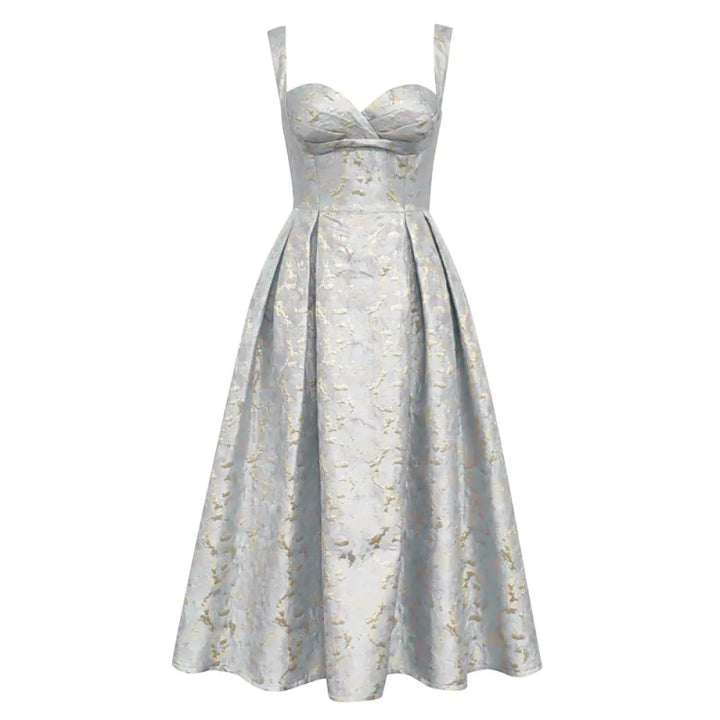 Hilary - Dames Jurk Bloem Mouwloos