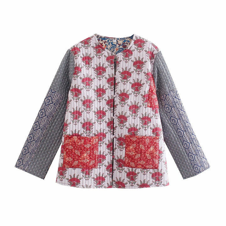 Lentejack met patchworkprint voor dames - Gerlinde