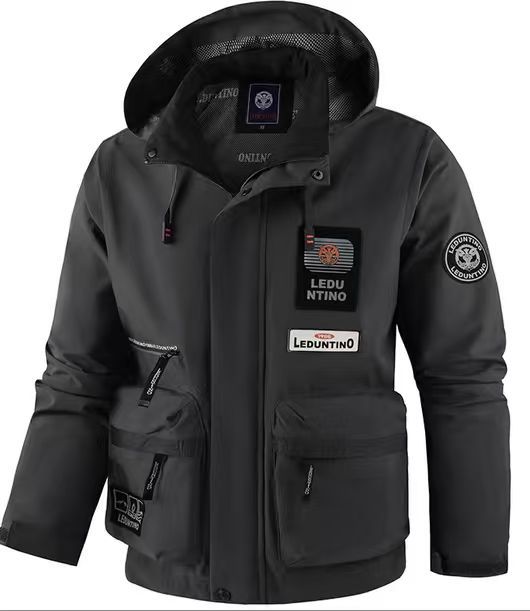 Heren outdoorjas met capuchon - Raimund