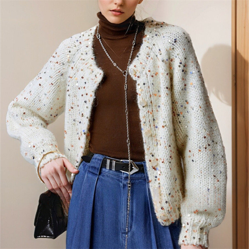 Cardigan met lichtgevend effect voor dames - Naelis