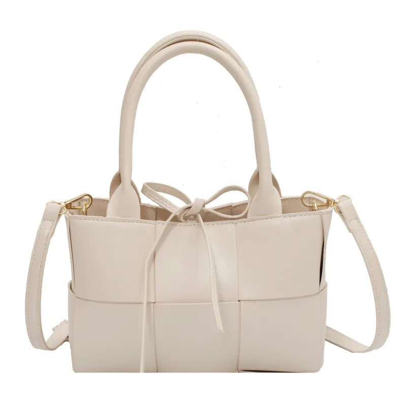 Kleine schoudertas met gevlochten effect - Lía