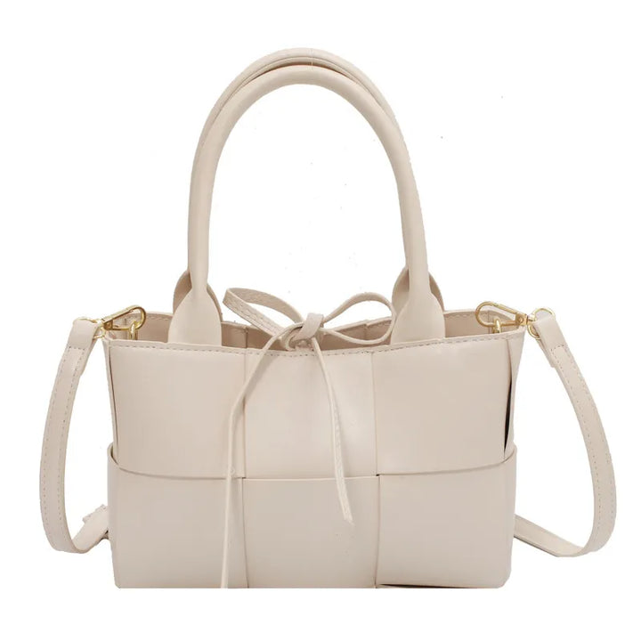 Kleine schoudertas met gevlochten effect - Lía