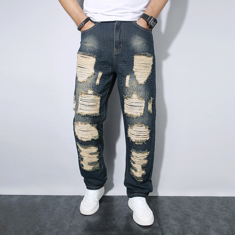 Rechte ripped jeans voor heren - Soren