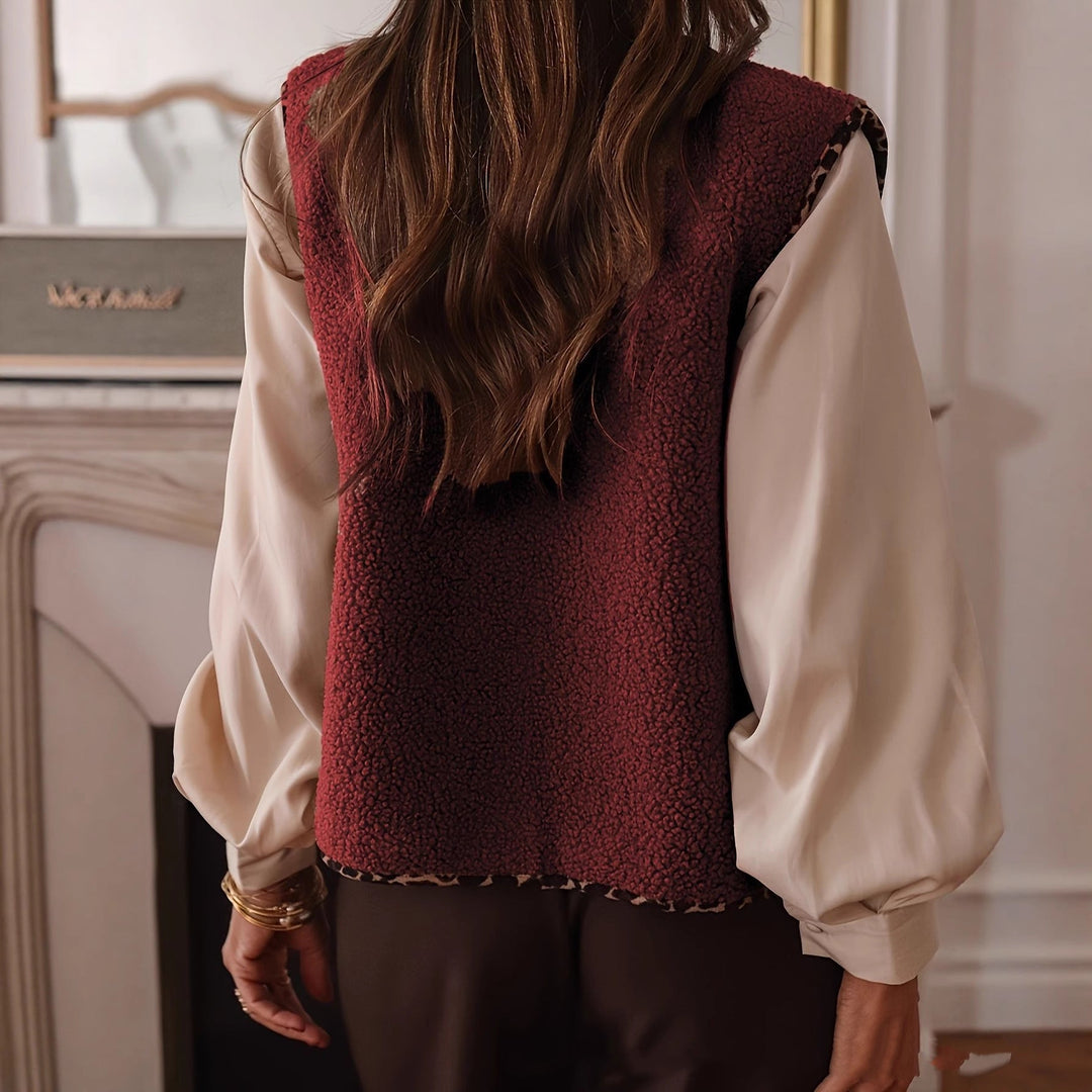 Damesgilet met fleece-effect - Iselya