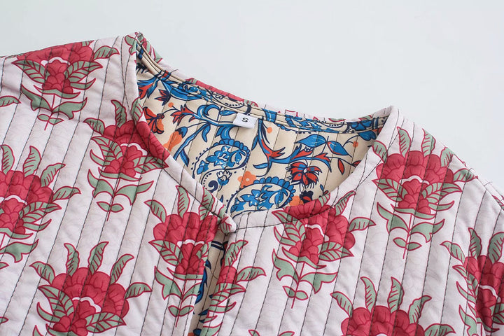 Lentejack met patchworkprint voor dames - Gerlinde