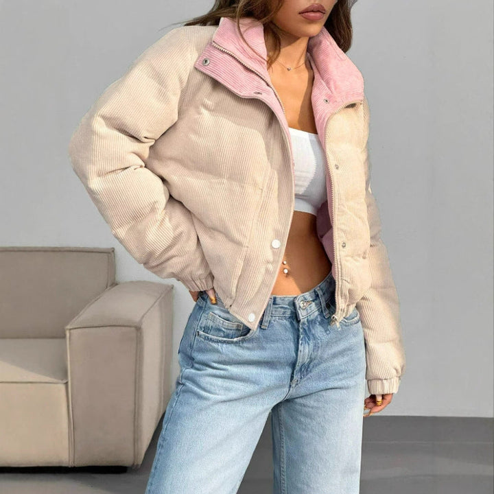 Gewatteerd damesjack met effect - Ilara