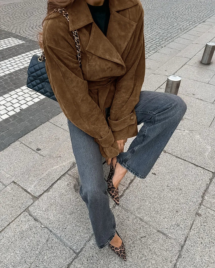 Damesjas met vetersluiting - Kiara