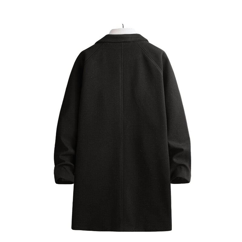 Lange herenjas van wol - Armand