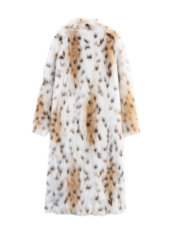 Lange damesjas met synthetische bontrand - Alice