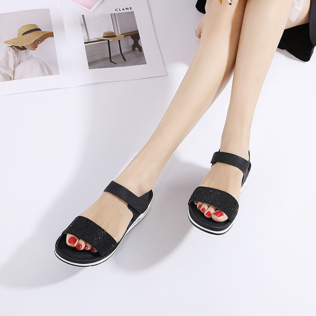 Air Sole sandalen met elastische band voor dames - Brooke