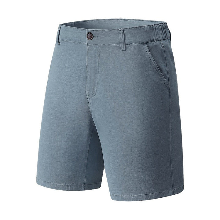 Rechte, casual, geweven stretchshort voor heren - Andrés