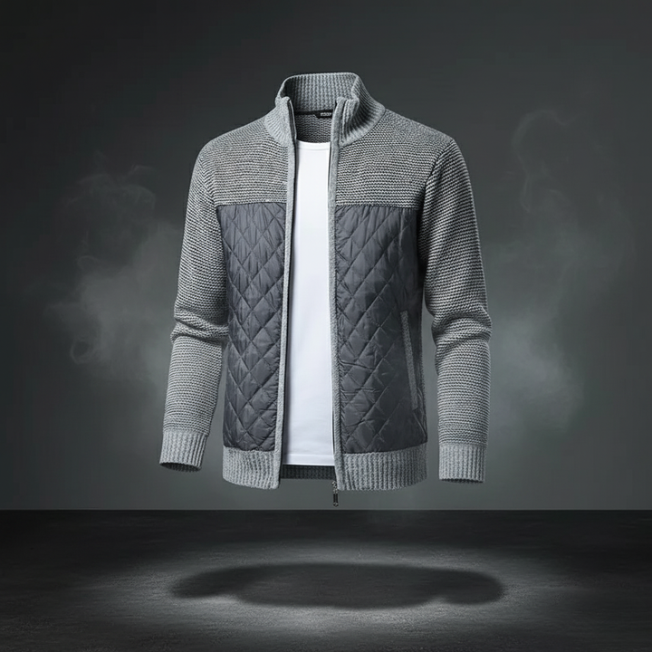 Gewatteerd gebreid herenjack - Foster