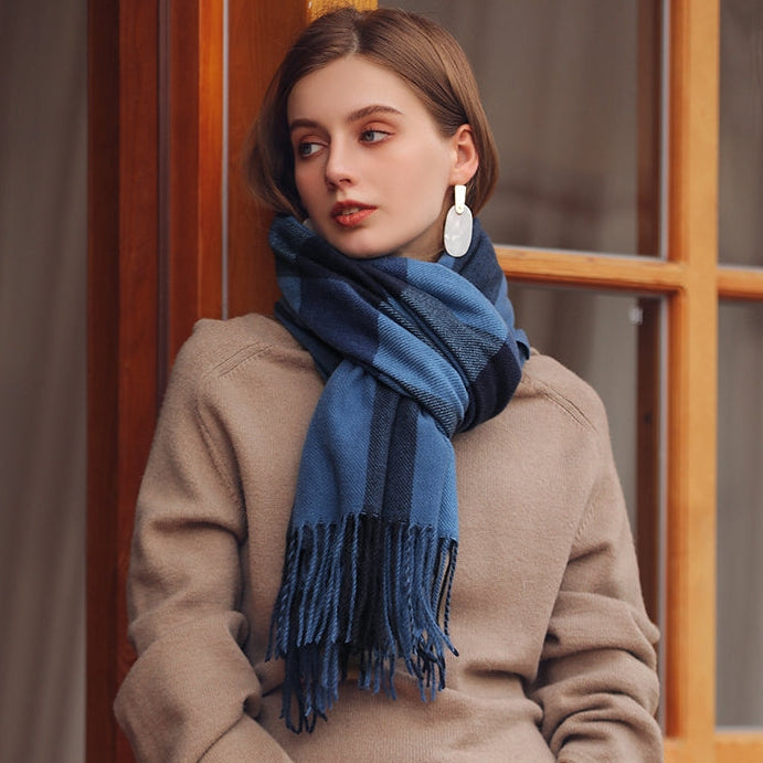 Damessjaal met zacht wollen effect - Lioren