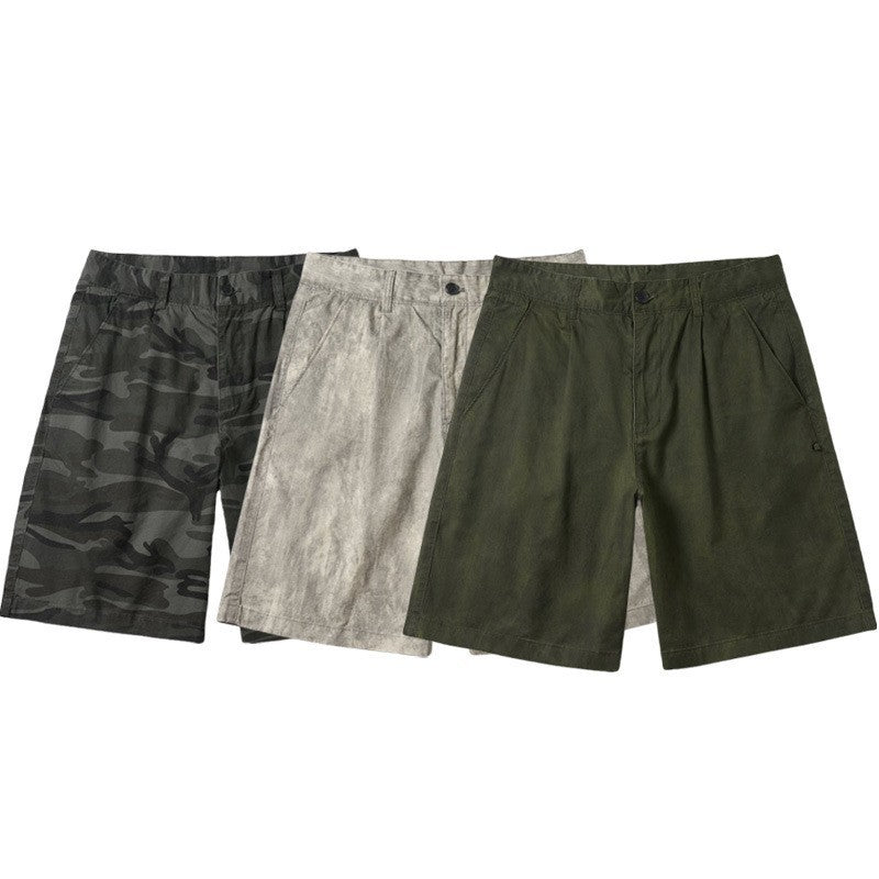 Rechte casual herenshort met camouflageprint - Valerio