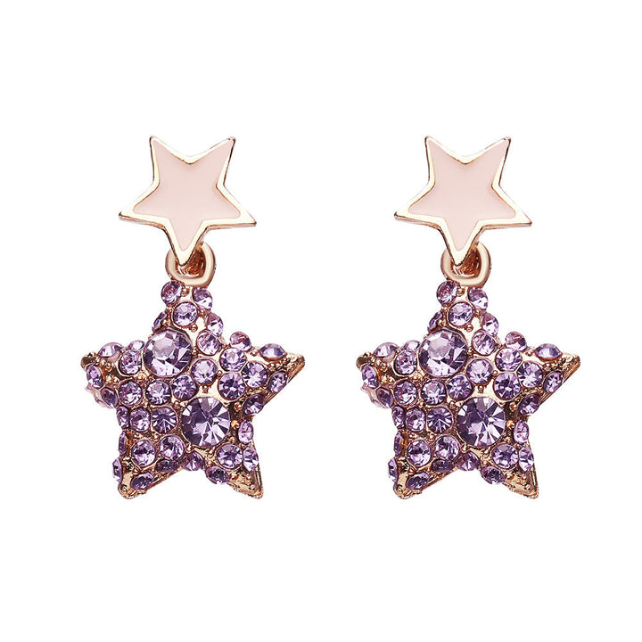 Damesoorbellen met zirkonia in iconische vormen