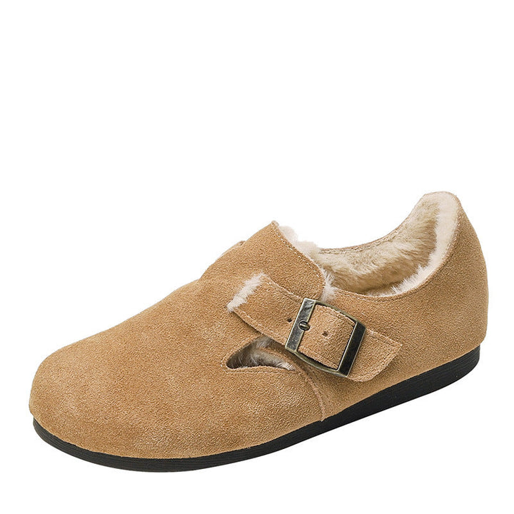 Damesklompschoenen met pluche voering - Yadhi