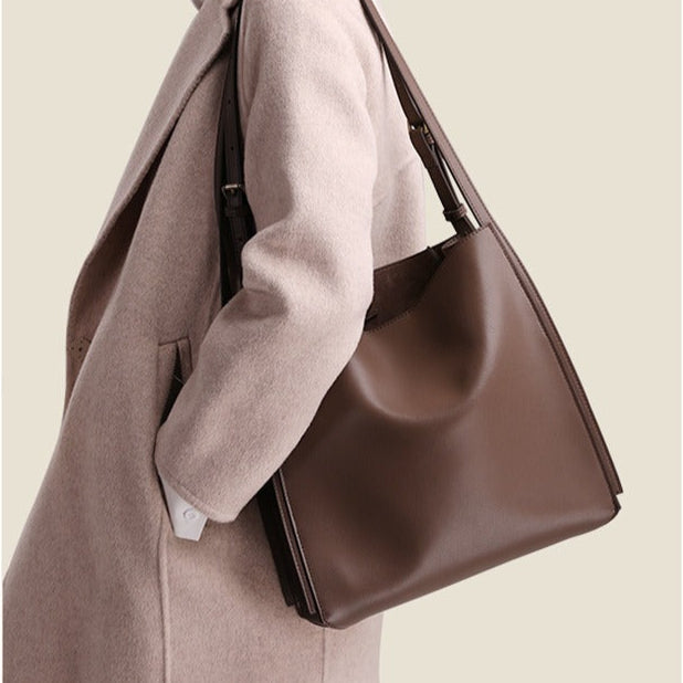 Damestas van synthetisch leer met gestructureerd ontwerp - Natalia