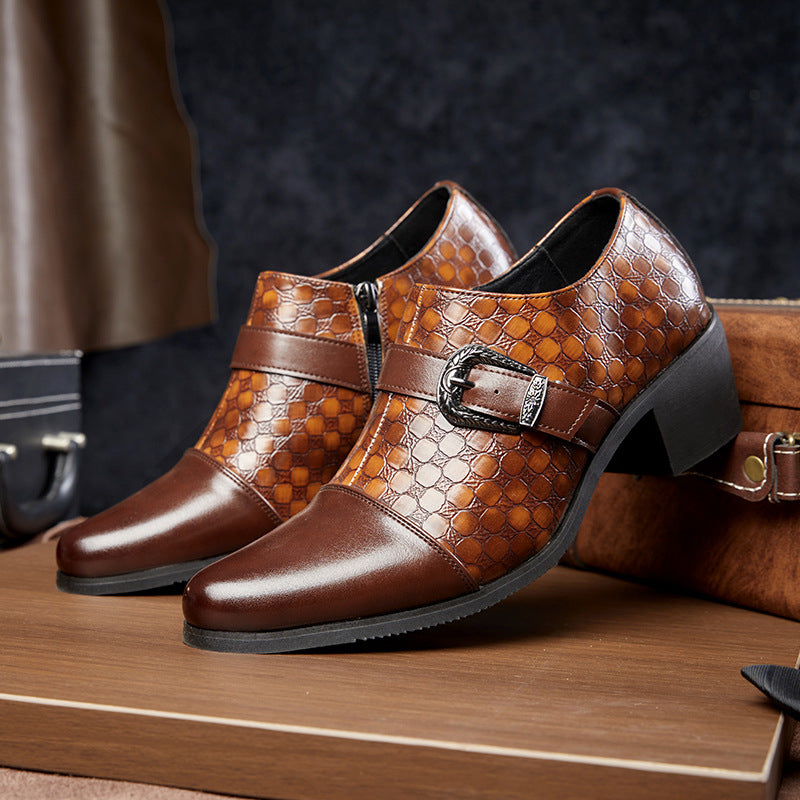 Geklede herenschoenen met rits en gesp - Mirex