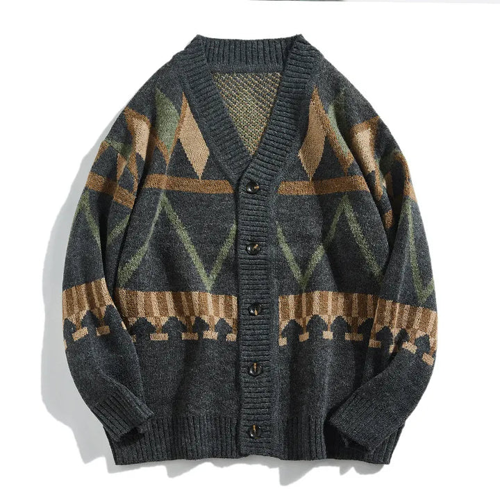 Gebreide cardigan met geometrische print - Alden