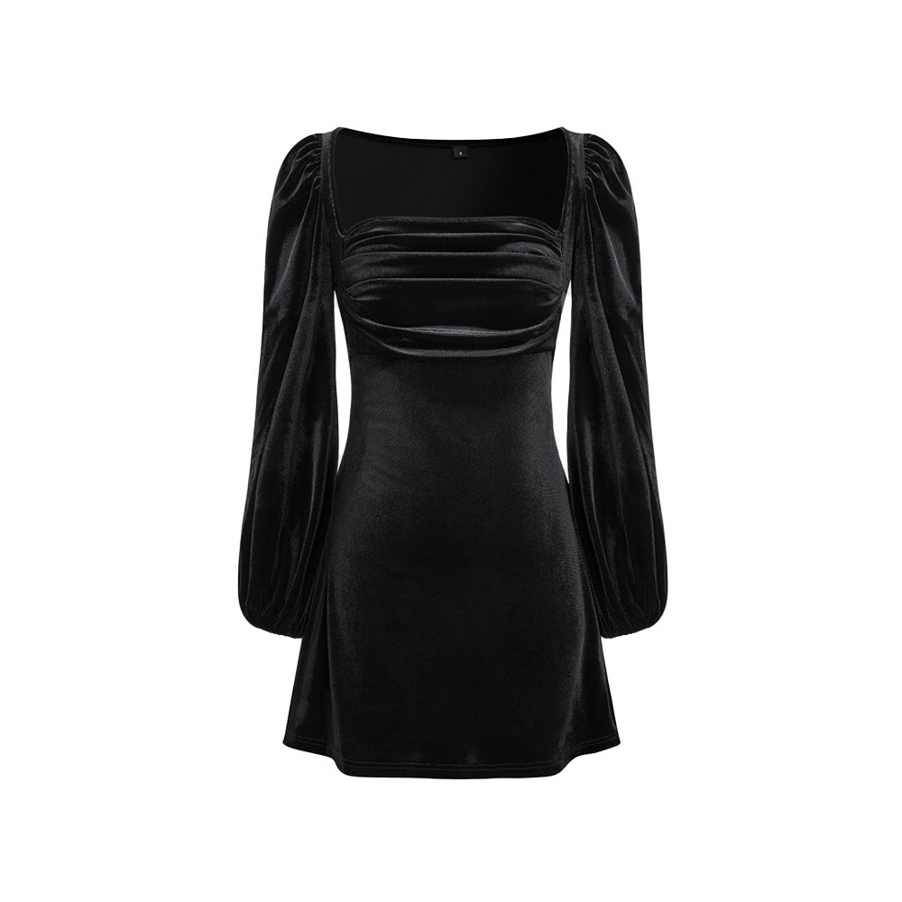 Fluwelen damesjurk - Yalena