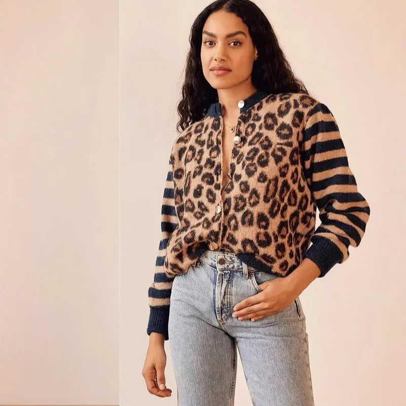 Damescardigan met moderne print - Alvéra