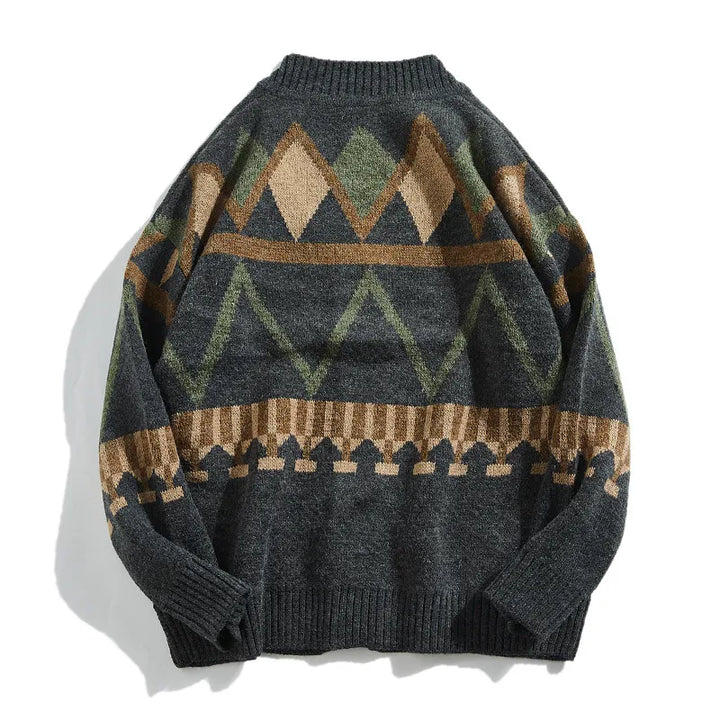 Gebreide cardigan met geometrische print - Alden