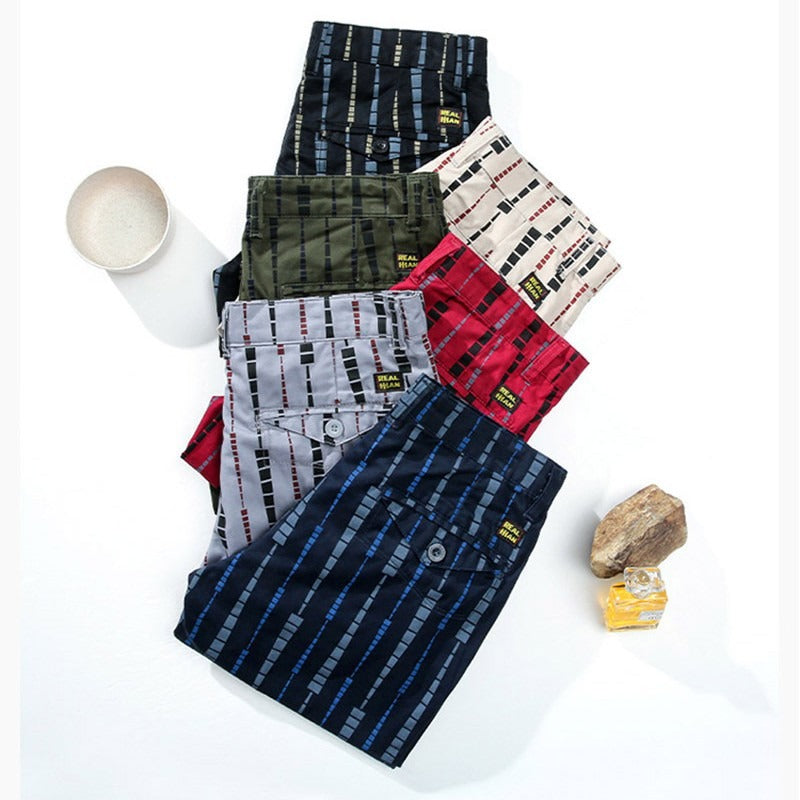 Herenbroek met moderne casual print - Bruno