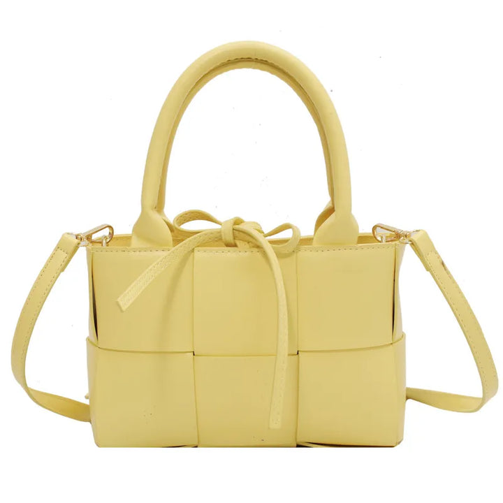 Kleine schoudertas met gevlochten effect - Lía