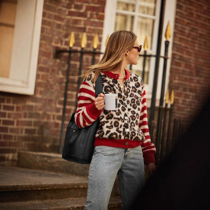 Damescardigan met moderne print - Alvéra