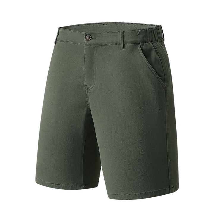 Rechte, casual, geweven stretchshort voor heren - Andrés