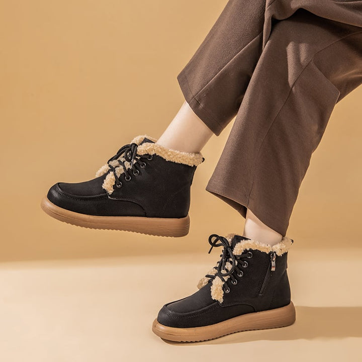 Winter enkellaarsjes voor dames met fleece voering - Avenna