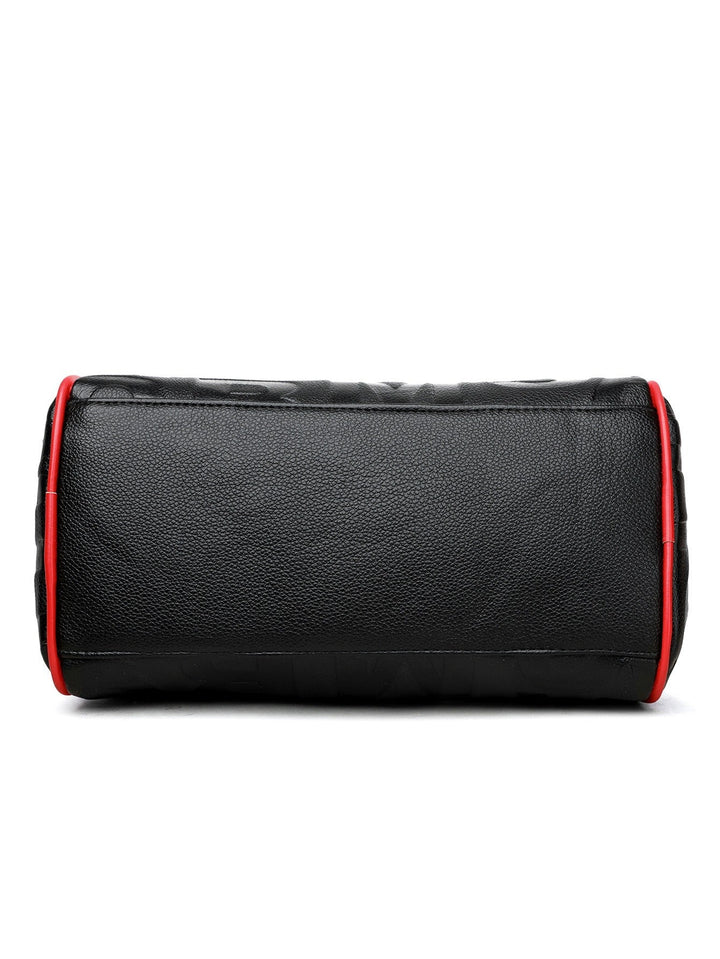 Damestas van kunstleer met reliëf - Yanelis