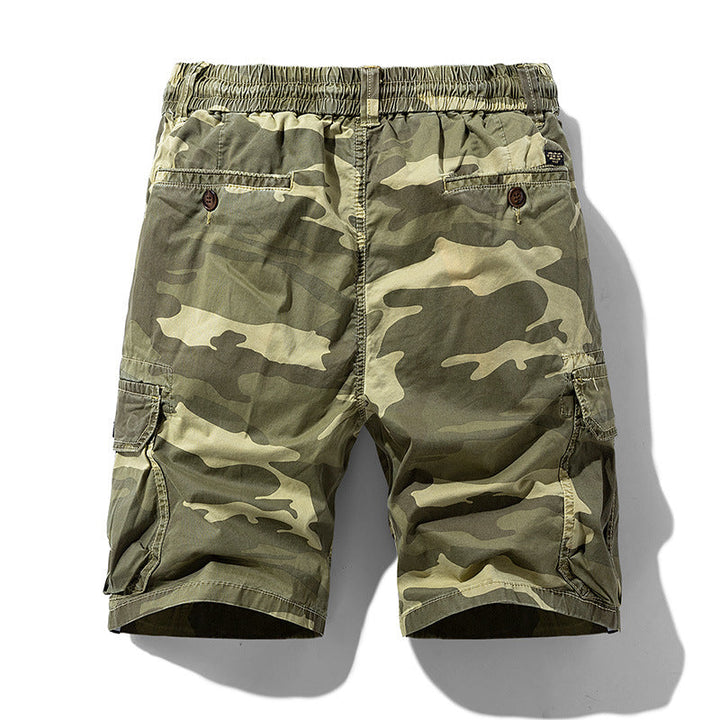 Camouflage cargo shorts met zijzakken voor heren - Carson