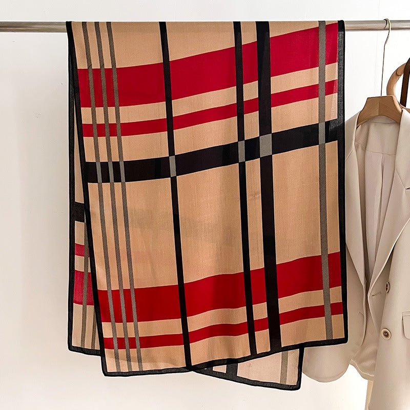 Lichtgewicht gebreide damessjaal - Raelin