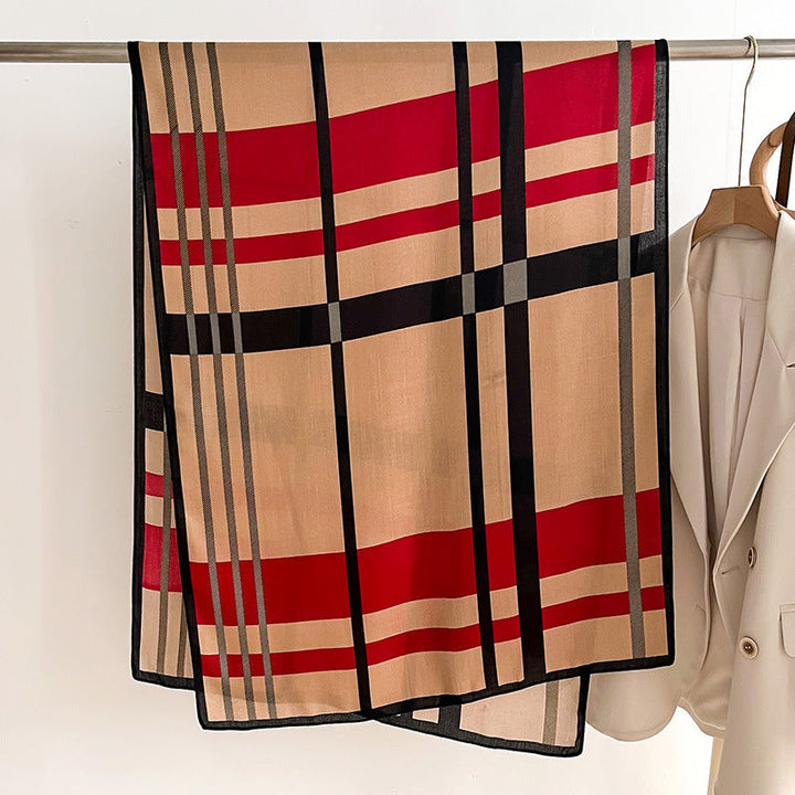 Lichtgewicht gebreide damessjaal - Raelin