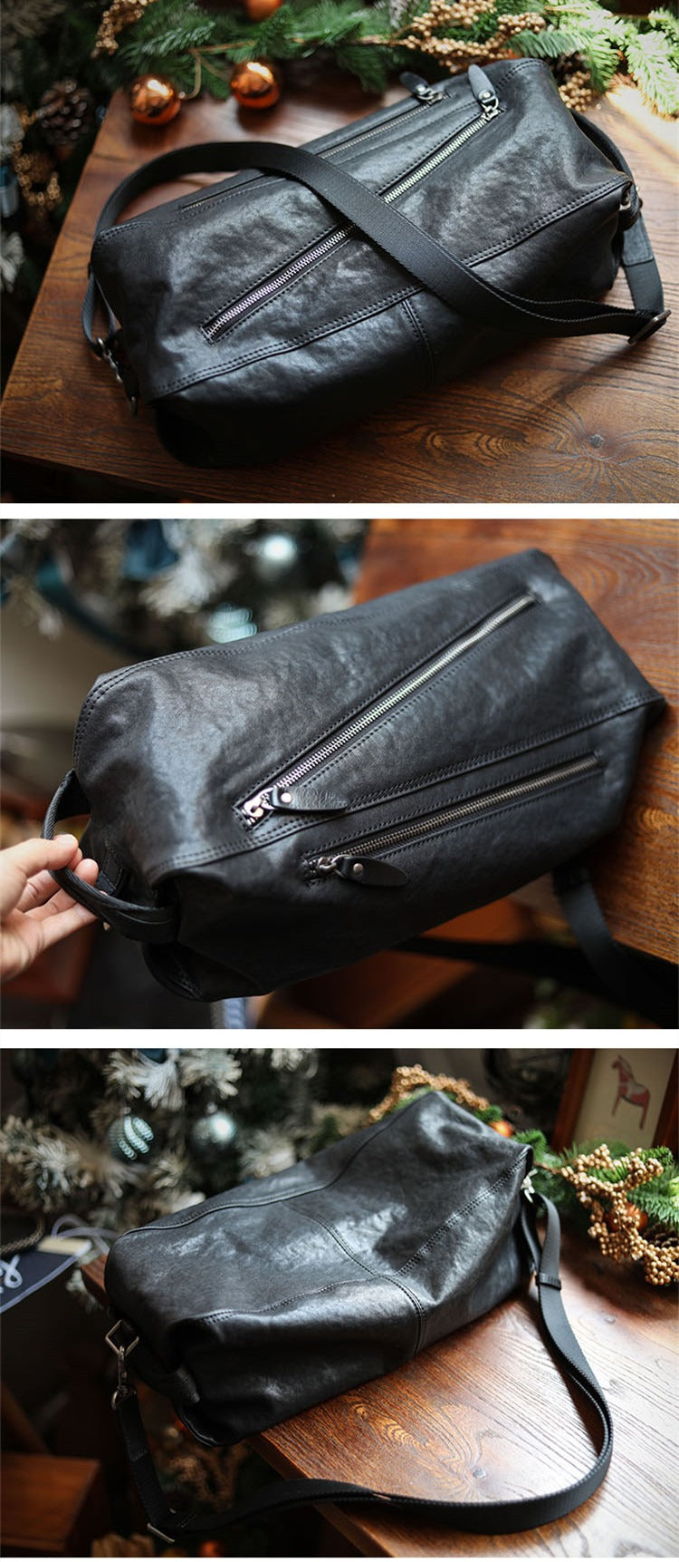 Herenrugzak met diagonale ritssluitingen in urban stijl - Gael