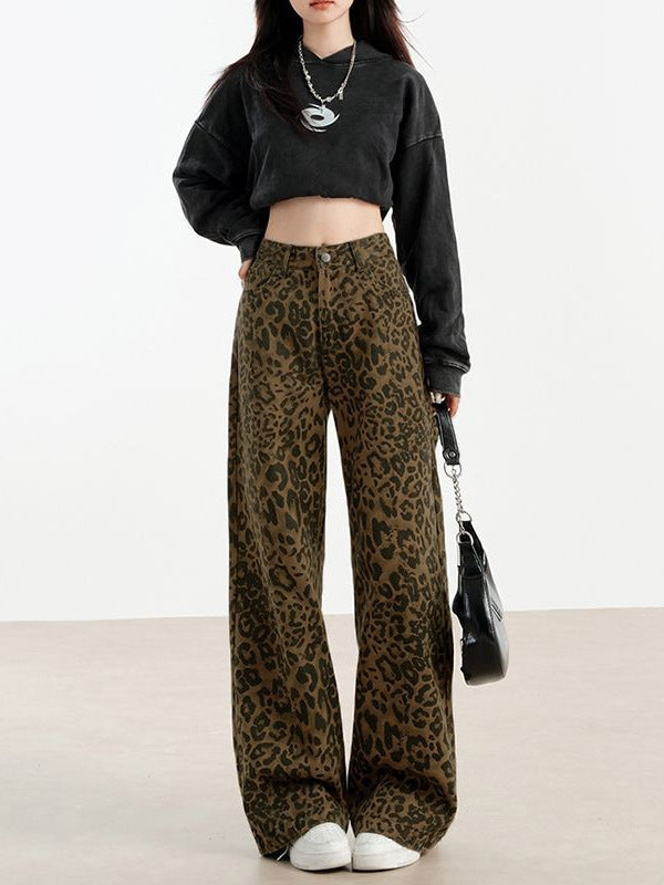 Damesbroek met structuurprint - Maelisyn