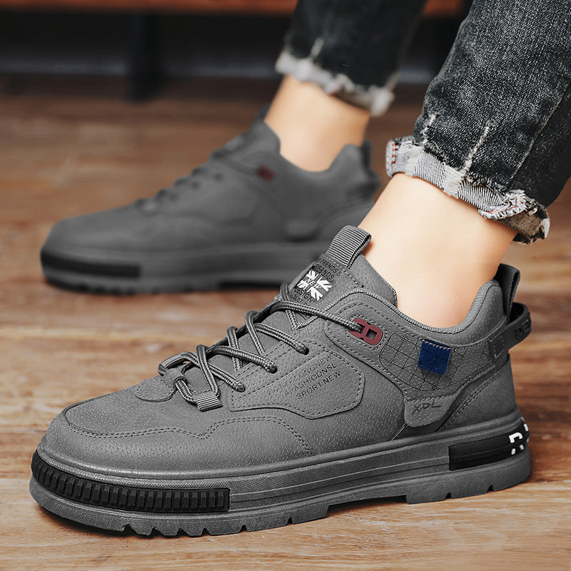 Stoffen enkellaarsjes heren technische structuur - Haldorik