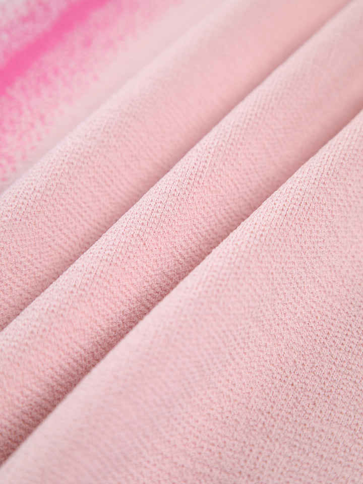 Giulia - Onregelmatige gebreide mouwloze lange jurk met golvende rand