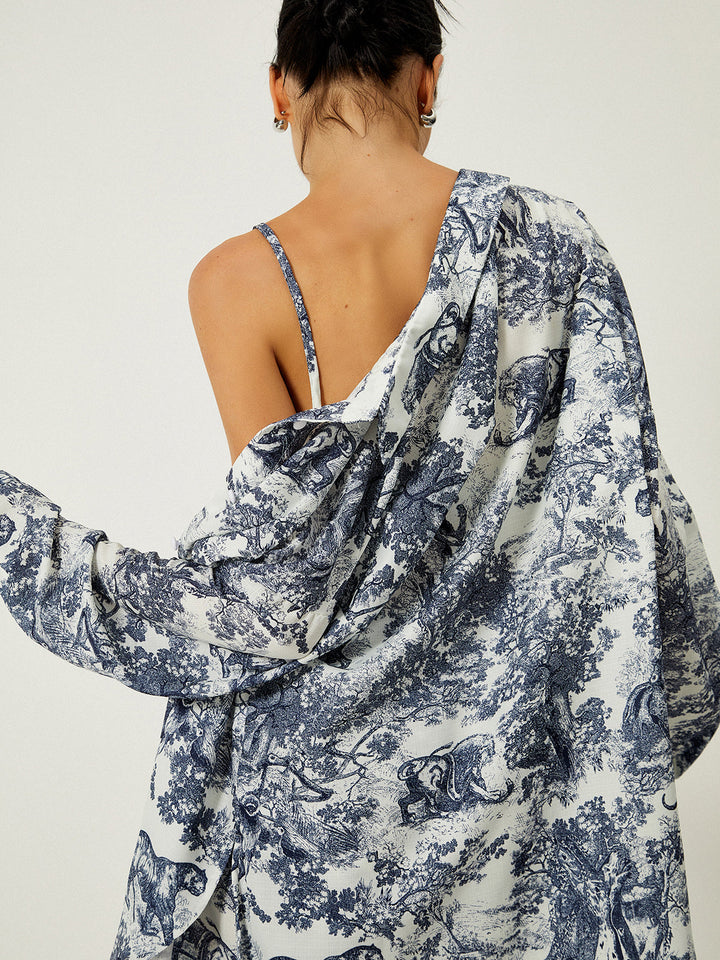 Gilda - driedelige shortset met bloemenprint