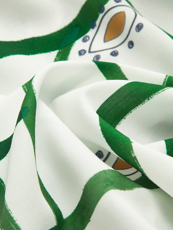 Julia - Trekkoordshortset met print