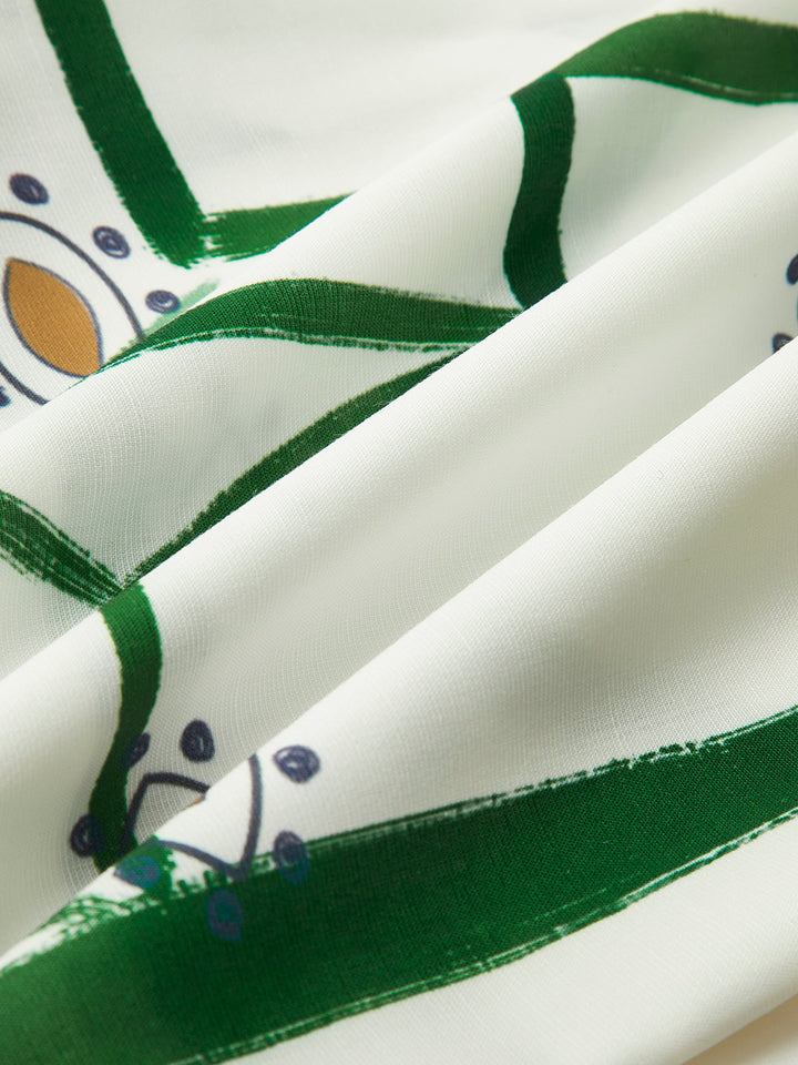 Julia - Trekkoordshortset met print