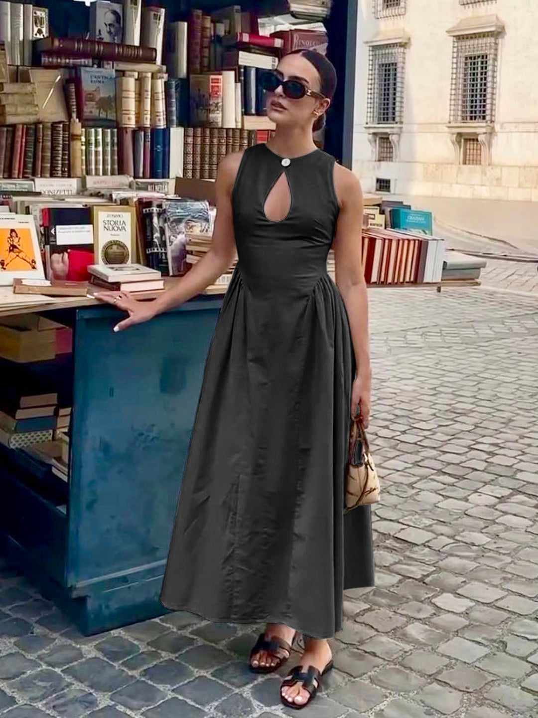 Hilary - Bohemio Uitgesneden Lange Jurk