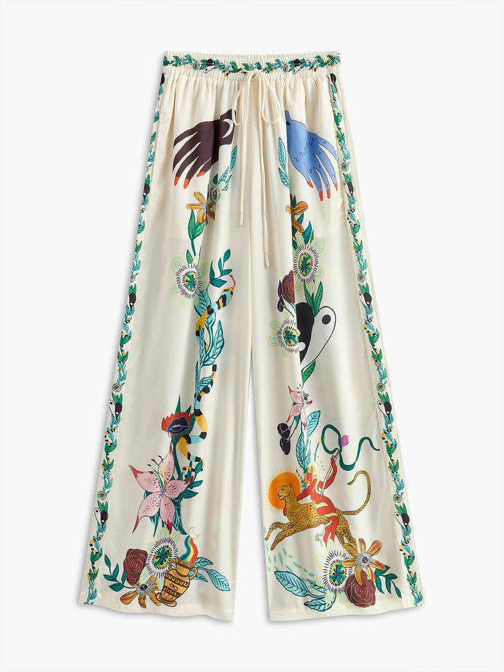 Carlota - Set broeken met bloemenprint