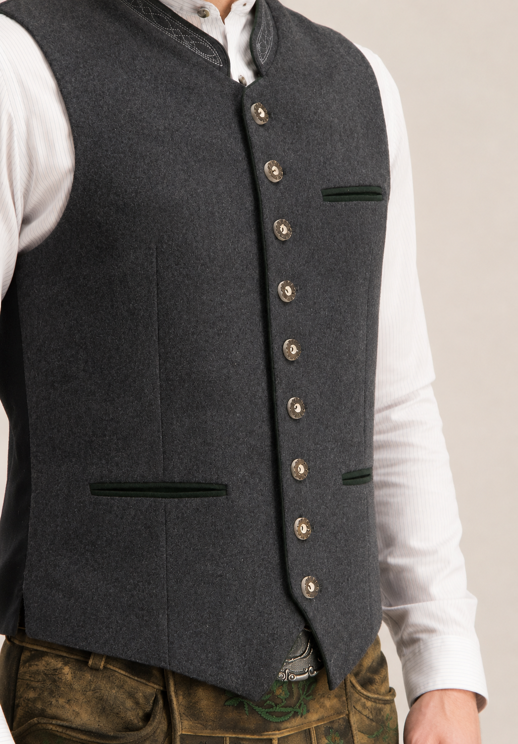 Oktoberfest-vest voor heren in traditionele stijl - Heiko