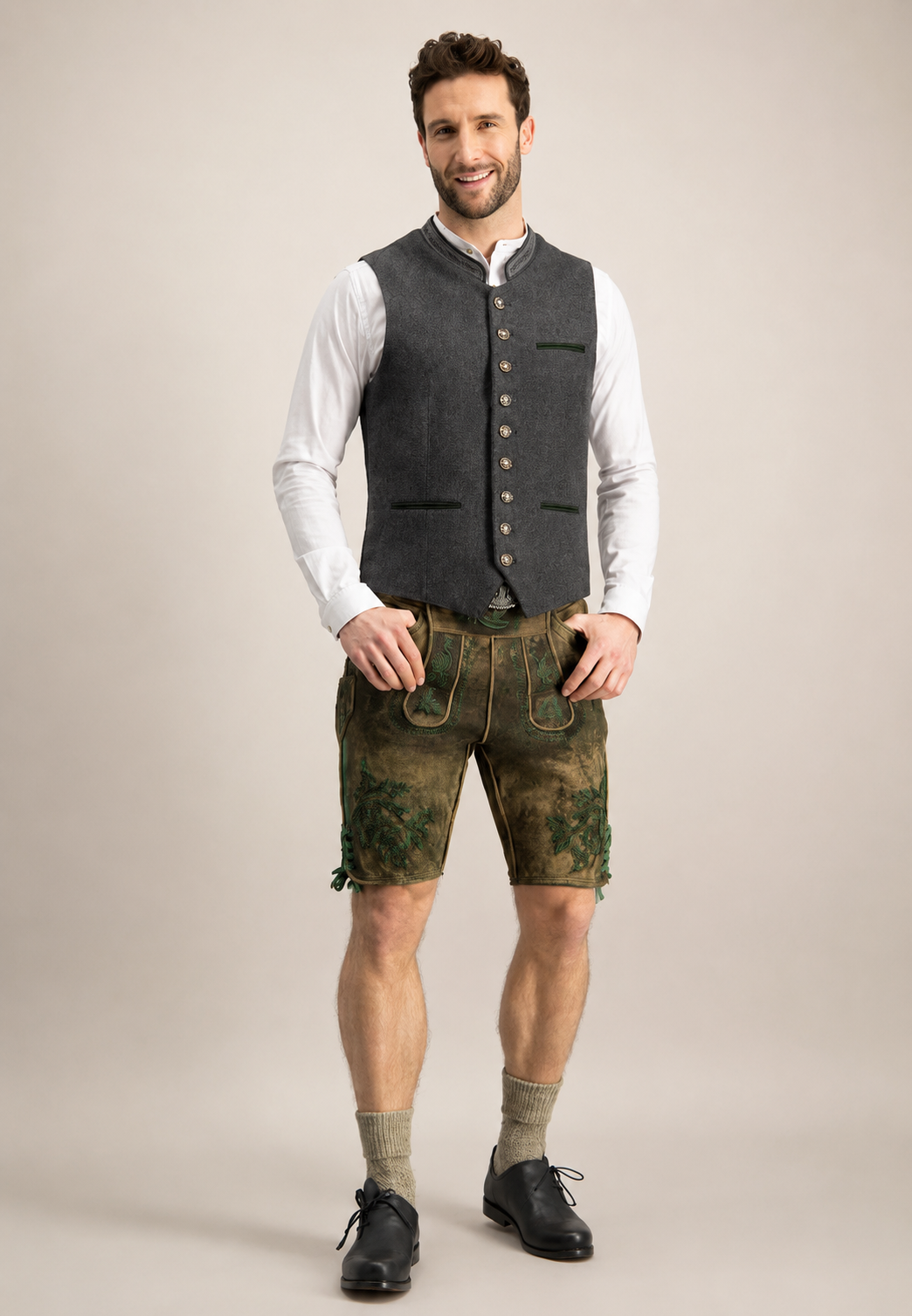 Oktoberfest-vest voor heren in traditionele stijl - Heiko