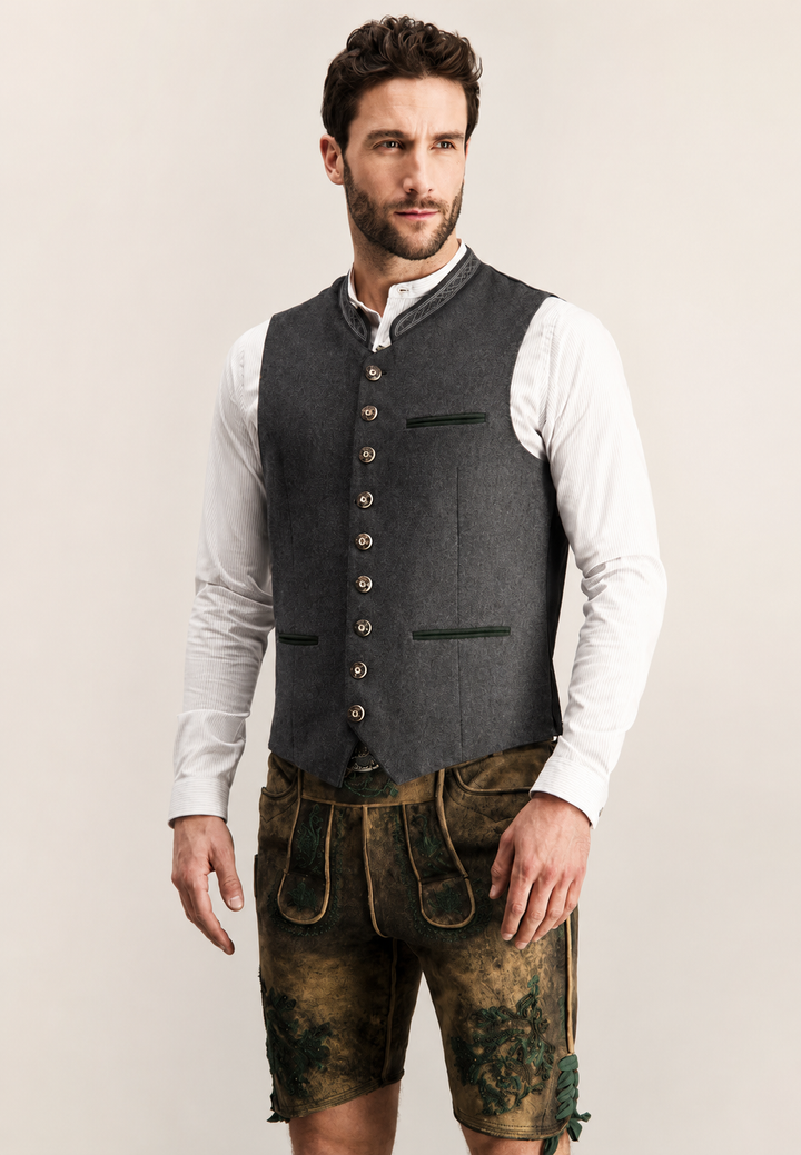 Oktoberfest-vest voor heren in traditionele stijl - Heiko